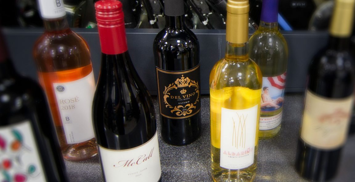wine label samples
