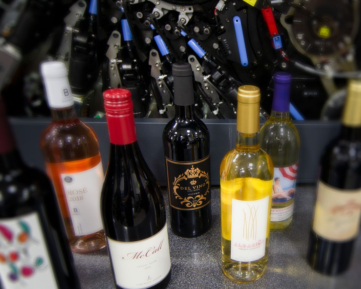 Long Island wine label samples